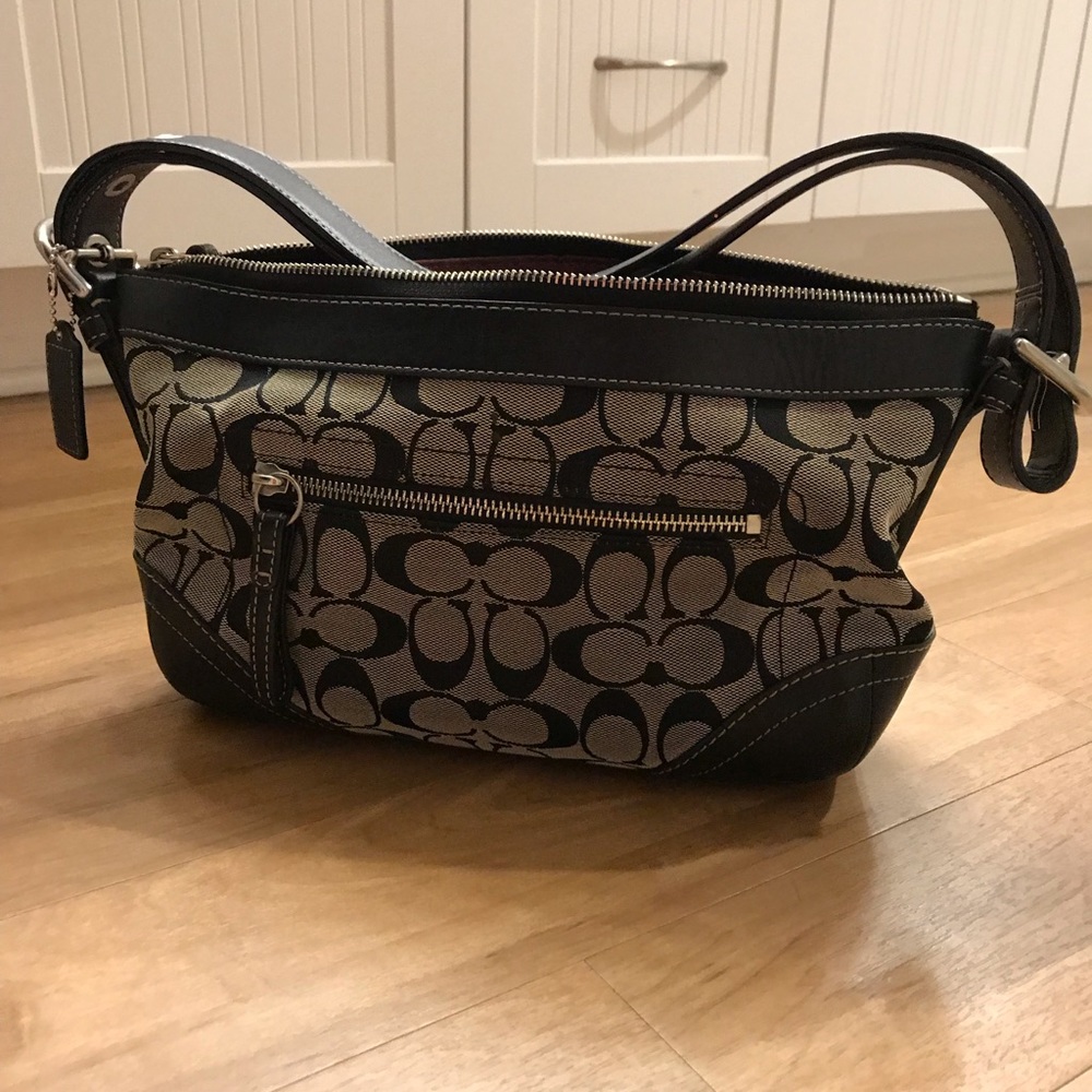 Black & Grey Coach Bag